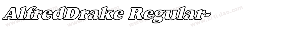 AlfredDrake Regular字体转换